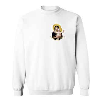 Virgin Mary Jesus Catholic Guadalupe Fatima Message Sweatshirt - Monsterry CA
