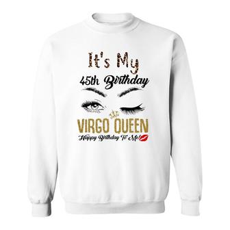 Virgo Queen Its My 45Th Bday 45 Years Old Girl 1976 Women Sweatshirt - Seseable