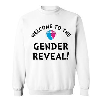 Welcome To The Gender Baby Gender Reveal Party Sweatshirt - Seseable