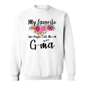 Womens My Favorite People Call Me G-Ma Mothers Day Sweatshirt