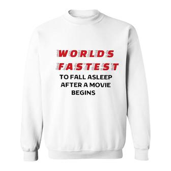Worlds Fastest To Fall Asleep After A Begins 2022 Trend Sweatshirt - Seseable