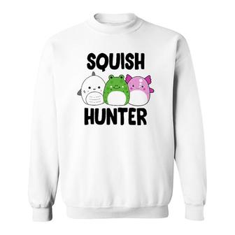 Ybgw Funny Squish Hunter Squishmallow Lover Costume Sweatshirt | Mazezy