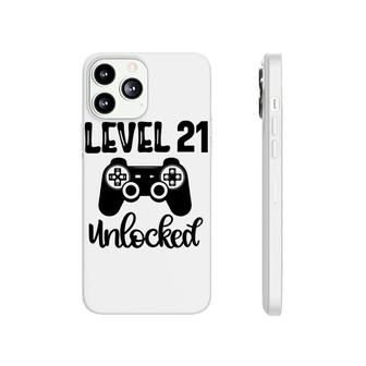 21St Birthday Black Gamer Unlocked Level Phonecase iPhone - Seseable