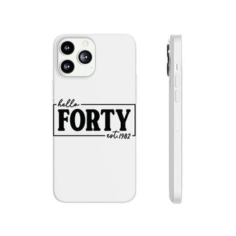 40 Happy Birthday 40Th Black Forty Special Est 1982 Phonecase iPhone - Seseable