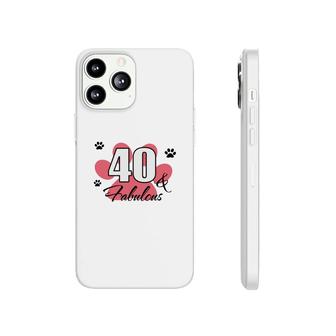 40 Happy Birthday 40Th Pink Paw Print Cat Animal Phonecase iPhone - Seseable