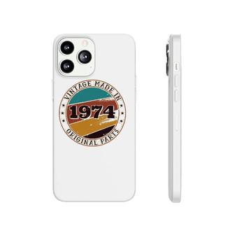 47Th Birthday Retro Vintage 47 Years Old Made In 1974 Gift Phonecase iPhone - Seseable