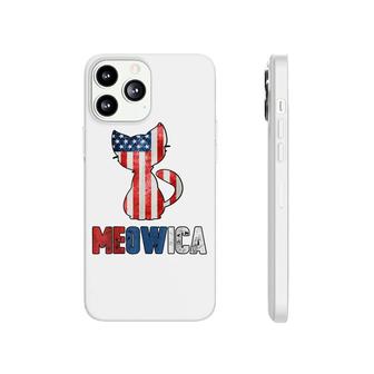 4Th Of July Meowica Cat Patriotic Flag Plus Size Phonecase iPhone - Seseable