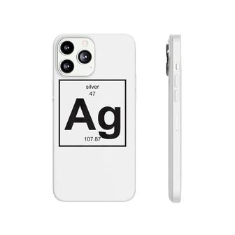 Ag Silver - Periodic Table Of Elements Phonecase iPhone | Mazezy