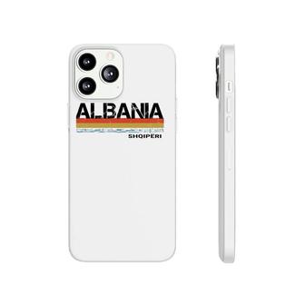 Albania Retro Vintage Stripes Men And Women Phonecase iPhone - Seseable