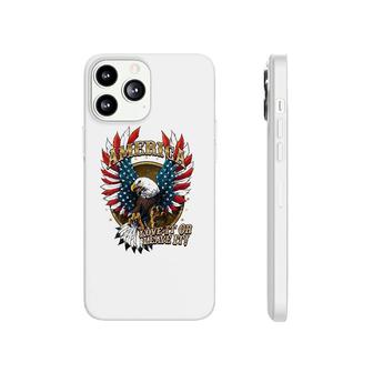 America Love It Or Leave It Patriotic Eagle Mens Back Print Phonecase iPhone