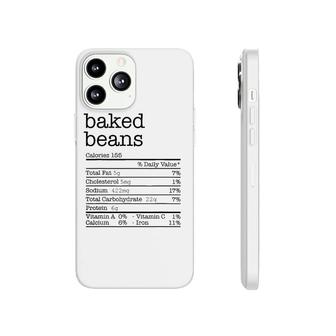 Baked Beans Nutrition Facts Funny Thanksgiving Christmas Phonecase iPhone - Seseable