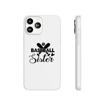 Baseball Sister Black Gift Idea Ball Phonecase iPhone - Seseable