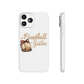 Baseball Sister Leopard Girl Softball Big Sister Phonecase iPhone - Seseable