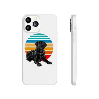 Black Labrador Dog Sunset Vintage Retro Style Black Lab Phonecase iPhone | Mazezy