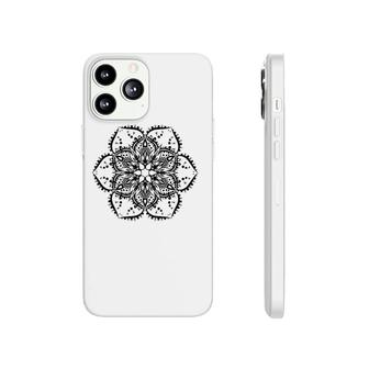 Black Lotus Flower Mandala Peace Hippie Tattoo Phonecase iPhone | Mazezy