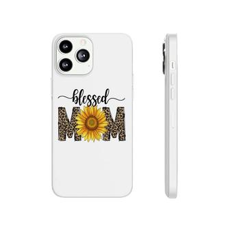 Blessed Mom With Sunflower And Leopard Vintage Mothers Day Design Phonecase iPhone - Seseable