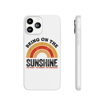 Bring On The Sunshine Vintage Rainbow No Shoes No Phonecase iPhone - Seseable