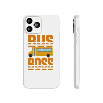 Bus Boss Funny Big Yellow School Bus Driver Phonecase iPhone - Seseable