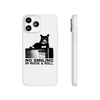 Cat No Smiling In Rock And Roll Phonecase iPhone | Mazezy