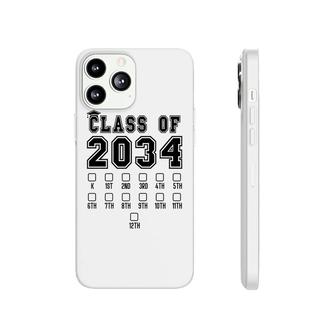 Class Of 2034 Grow With Me First Day Of School Check Mark Phonecase iPhone - Seseable