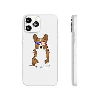 Corgi 4Th July Usa Sunglasses American Flag Dog Phonecase iPhone - Seseable