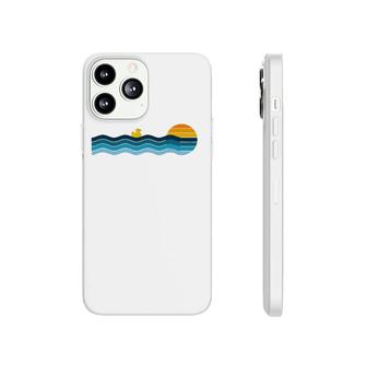 Cute Kawaii Rubber Duck Vintage Retro Sunset - Adorable Duck Phonecase iPhone | Mazezy