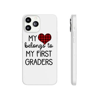 Cute Sweet Valentines Day Gift Idea For 1St Grade Teacher Phonecase iPhone - Seseable