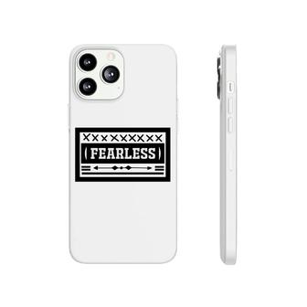 Fearless Decor Bible Verse Black Graphic Great Christian Phonecase iPhone - Seseable