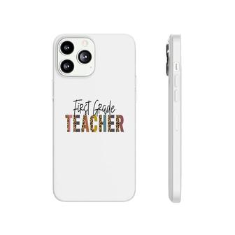 First Grade Teacher Black Graphic First Grade Phonecase iPhone - Seseable