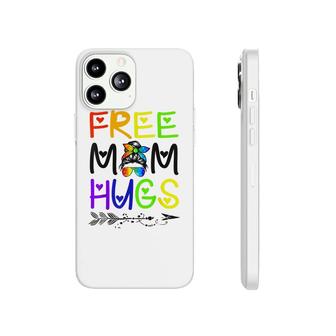Free Mom Hugs Messy Bun Rainbow Lgbt Pride Phonecase iPhone - Seseable