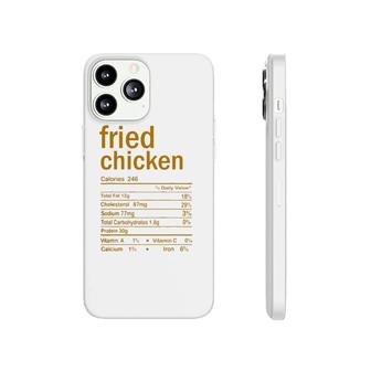 Fried Chicken Nutrition Facts Thanksgiving Christmas Food Phonecase iPhone - Seseable