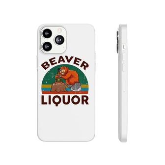 Funny Beaver Liquor For Liqueur Beer Drinking Lover Phonecase iPhone | Mazezy