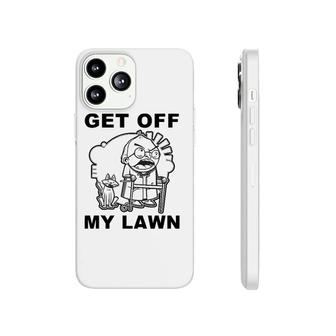 Funny Grumpy Old Man Get Off My Lawn Phonecase iPhone - Seseable