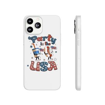 Funny Party In The Usa 4Th Of July Hot Dog Patriotic Kid Phonecase iPhone - Seseable