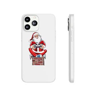 Funny Santa Play Video Game Christmas Gaming Lover Gifts Phonecase iPhone - Seseable