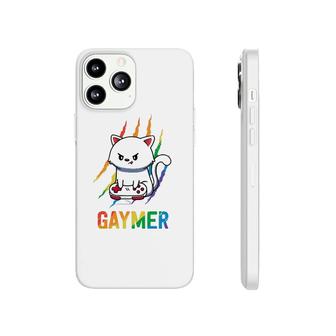 Gaymer Lgbt Cat Pride Rainbow Video Game Lovers Gift Phonecase iPhone - Seseable