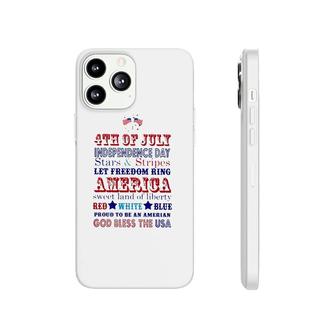 God Bless The Usa 4Th Of July Independence Day Proud To Be An American Phonecase iPhone - Seseable