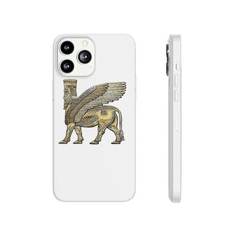 Golden Assyrian Winged Bull Lamassu Phonecase iPhone | Mazezy