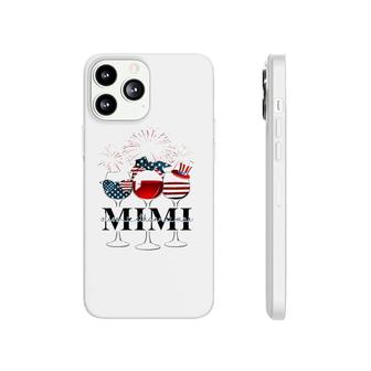 Happy 4Th Of July Mimi Three Wine Glasses And Fireworks Phonecase iPhone - Seseable
