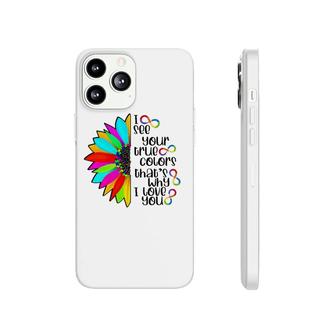 I See Your True Color Infinity Rainbow Neurodiversity Autism Phonecase iPhone | Mazezy