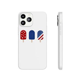 Independence Day Usa Patriotic American Flag July 4Th Red White Blue Popsicle Phonecase iPhone - Seseable