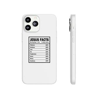 Jesus Facts Bible Verse Black Graphic Great Christian Phonecase iPhone - Seseable