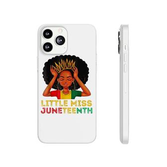 Kids Little Miss Juneteenth Black Girl Melanin Cute Toddler Phonecase iPhone - Seseable