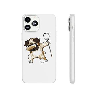 Lacrosse Dabbing Pug Dab Dog Lax Gift Tee Phonecase iPhone | Mazezy
