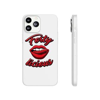 Ladies 40Th Birthday Fortylicious 40 Years Old Gag Gift Phonecase iPhone - Seseable