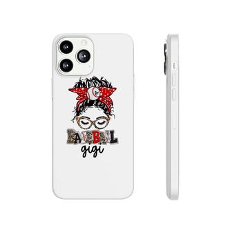 Leopard Baseball Gigi Life Messy Bun Game Day Mothers Day Phonecase iPhone - Seseable