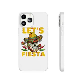 Lets Fiesta Cinco De Mayo Mexican Theme Party Guitar Lover Phonecase iPhone - Seseable