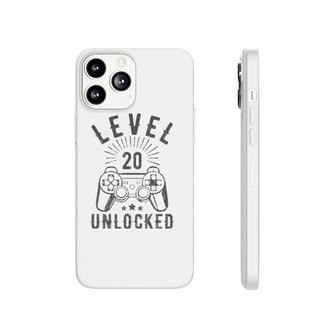 Level 20 Unlocked Simple Gamer 20Th Birthday 20 Years Old Phonecase iPhone - Seseable