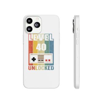 Level 40 Unlocked Video Gamer 40Th Birthday Gifts Phonecase iPhone - Seseable