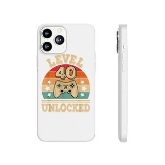 Level 40 Unlocked Video Gaming 40Th Birthday 1982 Game Retro Phonecase iPhone - Seseable